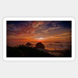 Sunset at Trinidad, California Sticker